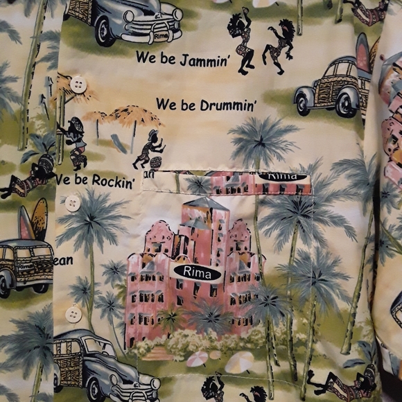 Rima Beach World Caribbean Resort ButtonUp Shirt - Picture 7 of 11